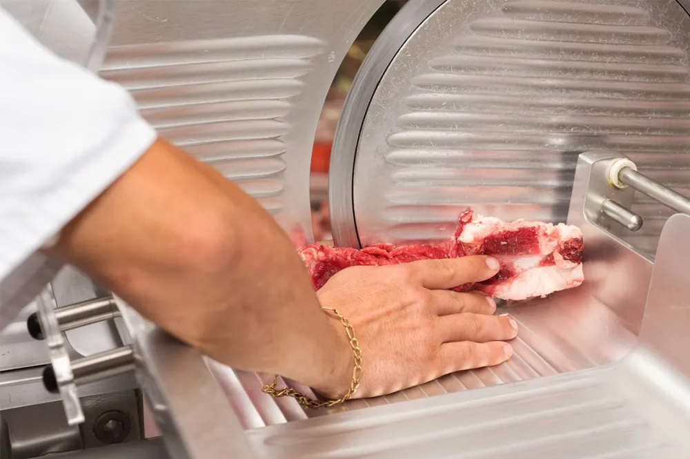 Functions of a meat slicer